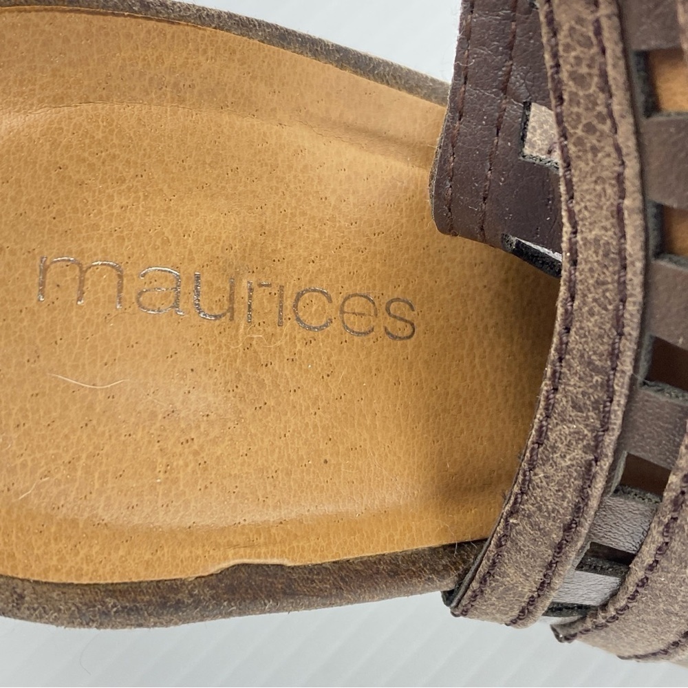 Maurices Block Heeled Shoes Glenda Sz 8.5M Zipper Side - Picture 11 of 12